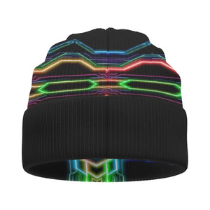 Neon Tech Beanie Hat by Bazaar Design Style