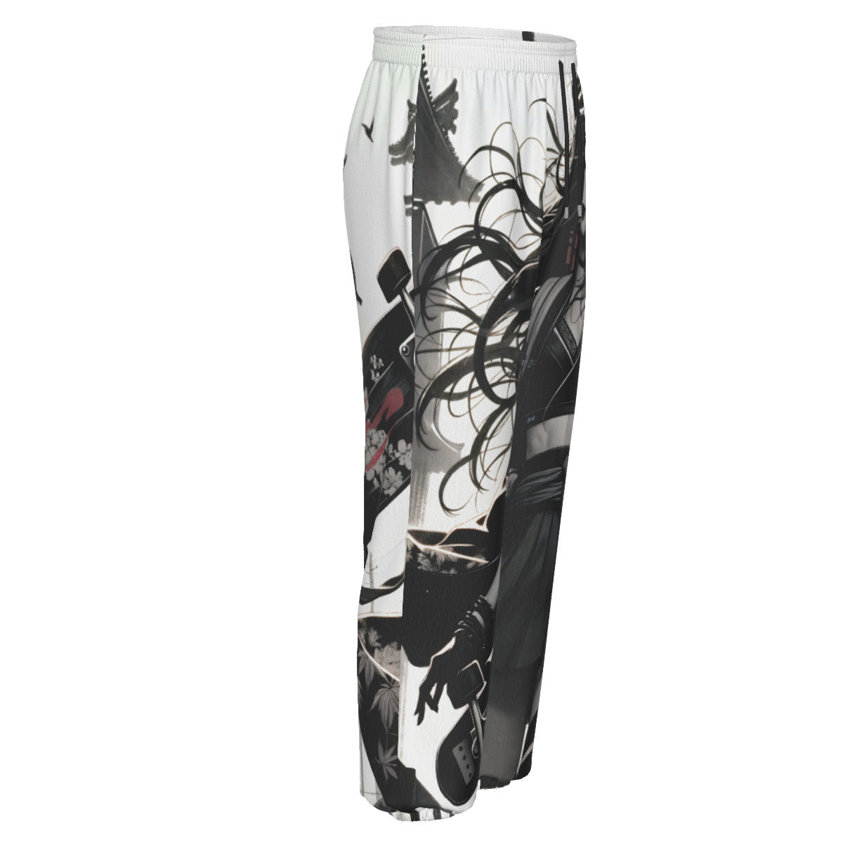 Anime Pin-Up Longboard Girl Cotton Sweatpants