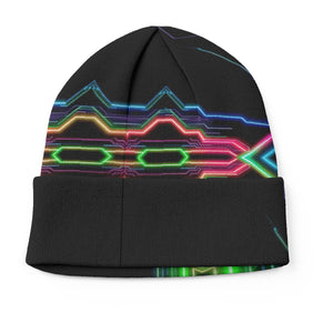 Neon Tech Beanie Hat by Bazaar Design Style