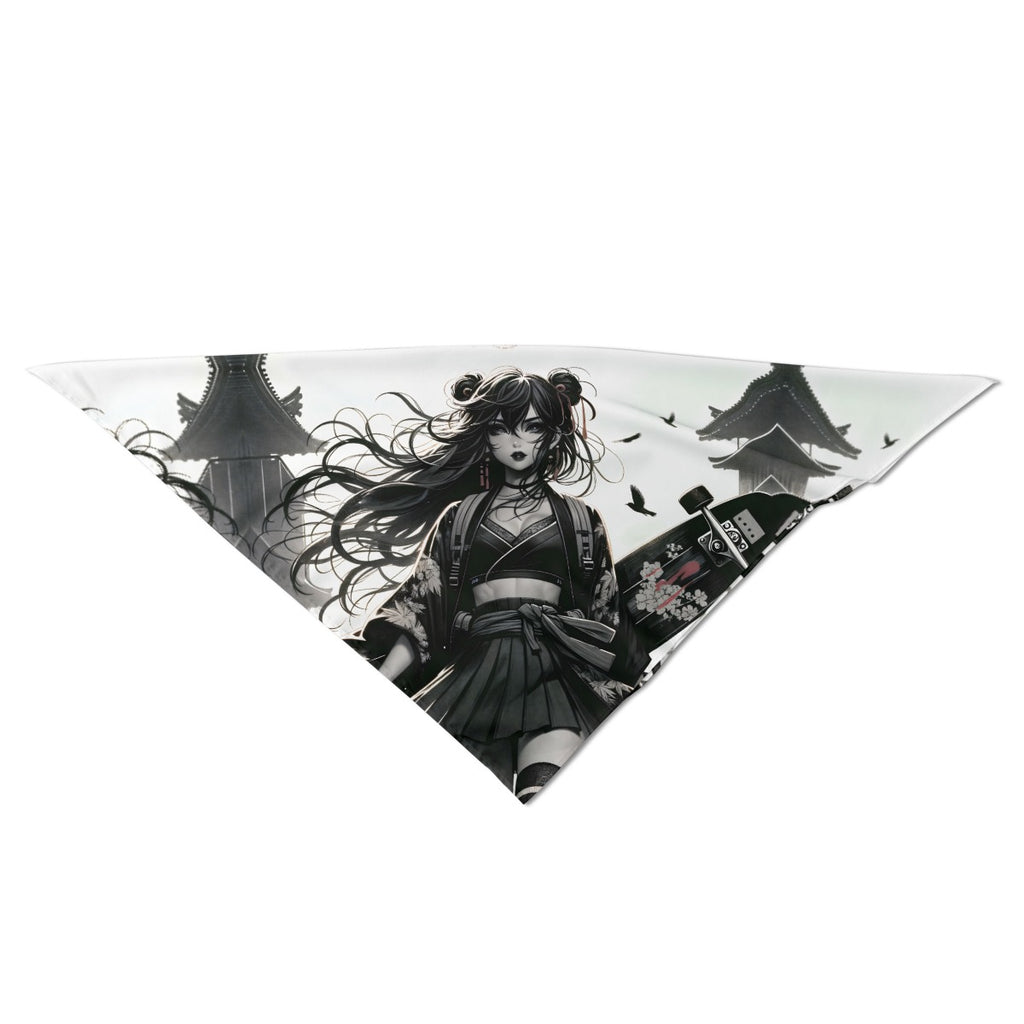 Anime Pin-Up Girl Longboard Bandana by Bazaar Design Style