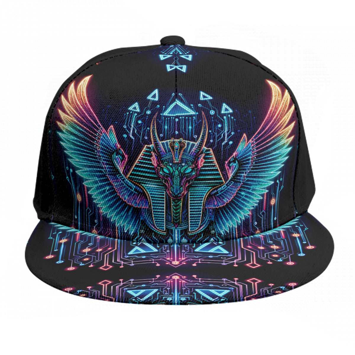 Egyptian Tech Sobek Snapback Hat by Bazaar Design Style