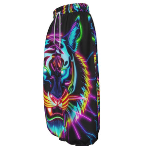 Neon Spirit Animal Tiger Lantern Pants by Bazaar Design Style