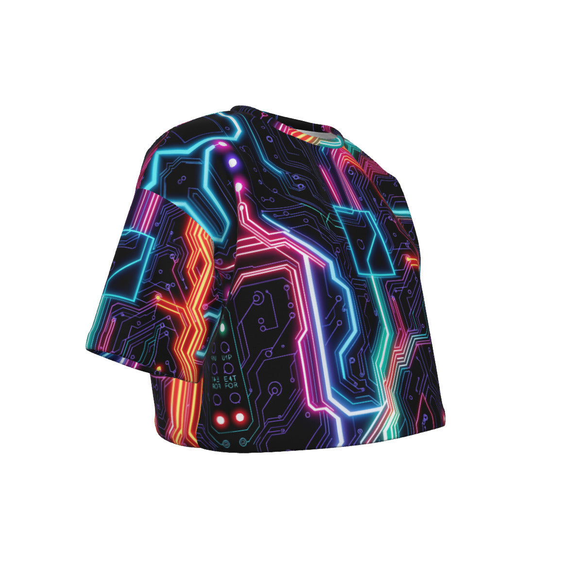 Neon Tech #2 Crop Top T-Shirt