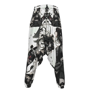 Anime Pin-Up Girl Longboard Harem Pants by Bazaar Design Style