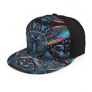 Egyptian Tech Bastet Snapback Hat by Bazaar Design Style