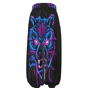 Neon Spirit Animal Bear Lantern Pants by Bazaar Design Style