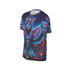 Egyptian Tech Horus Cotton T-shirt by Bazaar Design Style