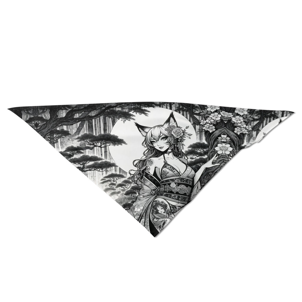 Anime Pin-up Girl Fox Bandana by Bazaar Design Style