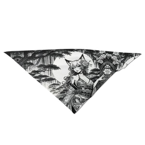 Anime Pin-up Girl Fox Bandana by Bazaar Design Style