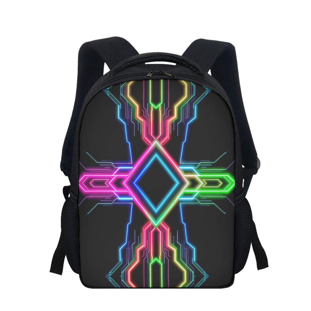 Neon Tech Student Backpack by Bazaar Design Style