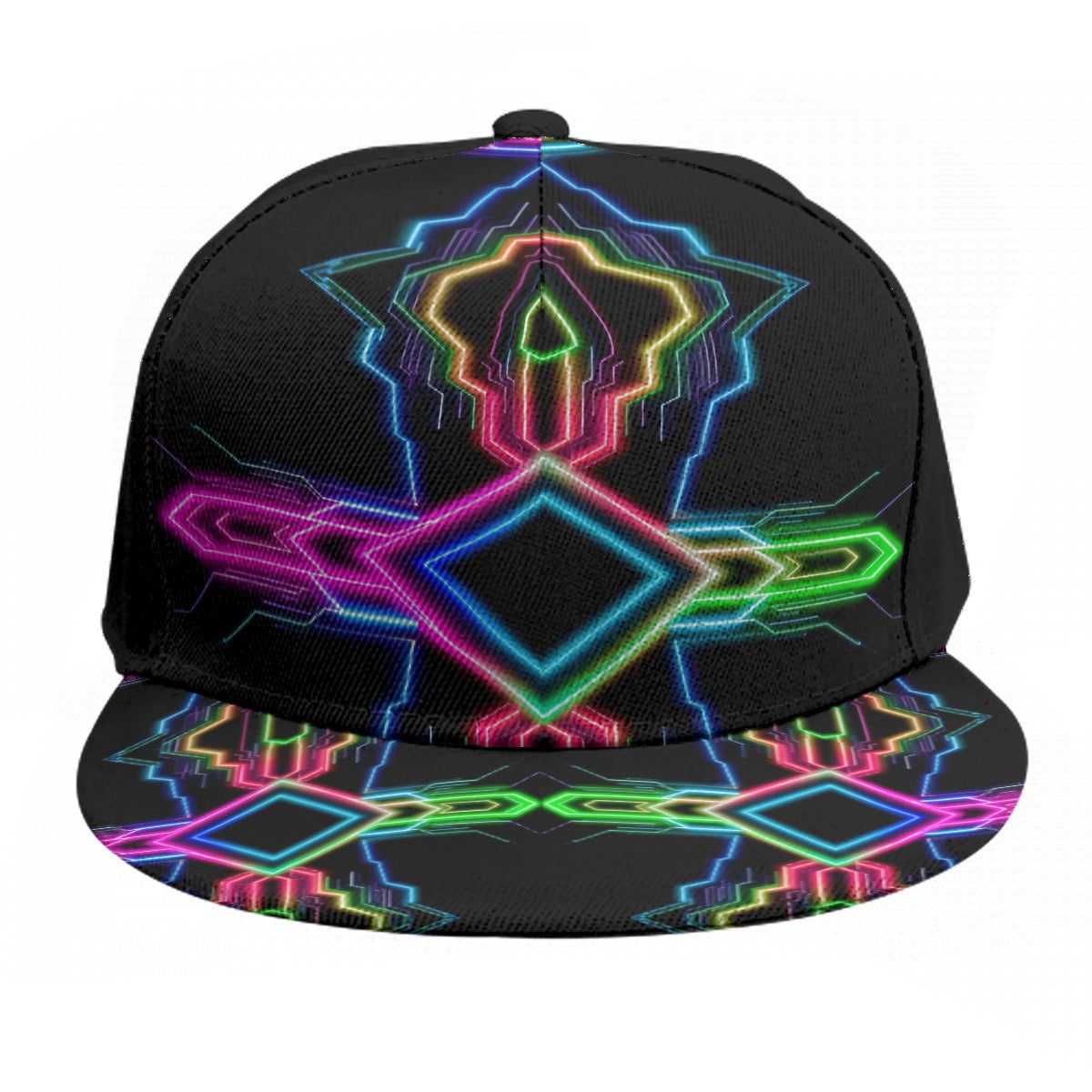 Neon Tech Snapback Hat by Bazaar Design Style
