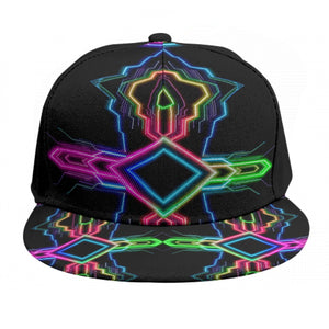 Neon Tech Snapback Hat by Bazaar Design Style