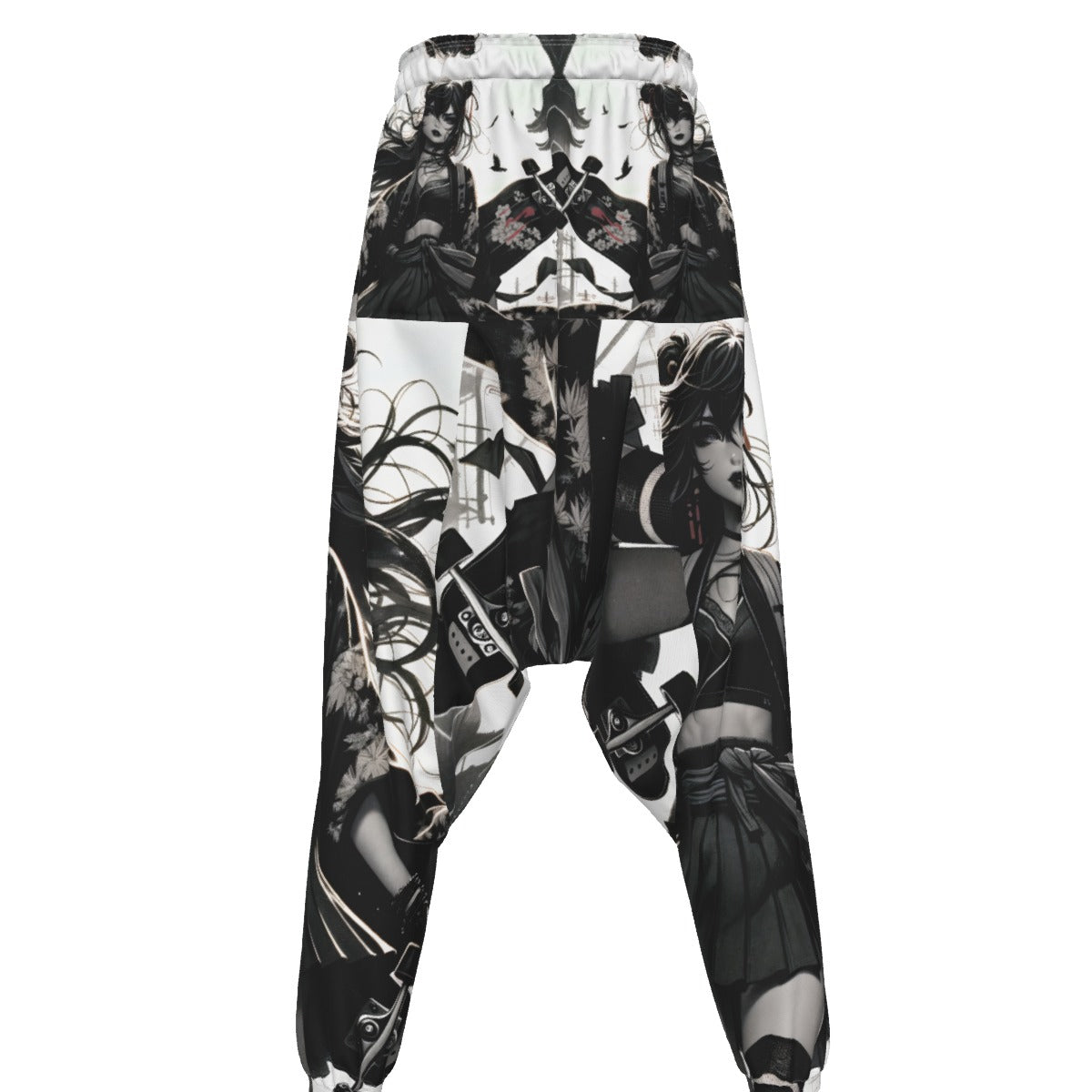 Anime Pin-Up Girl Longboard Harem Pants by Bazaar Design Style