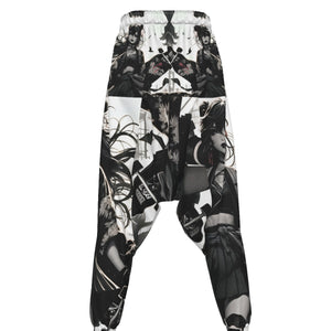 Anime Pin-Up Girl Longboard Harem Pants by Bazaar Design Style