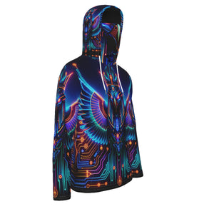 Egyptian Tech Horus Hoodie with Ears by Bazaar Design Style