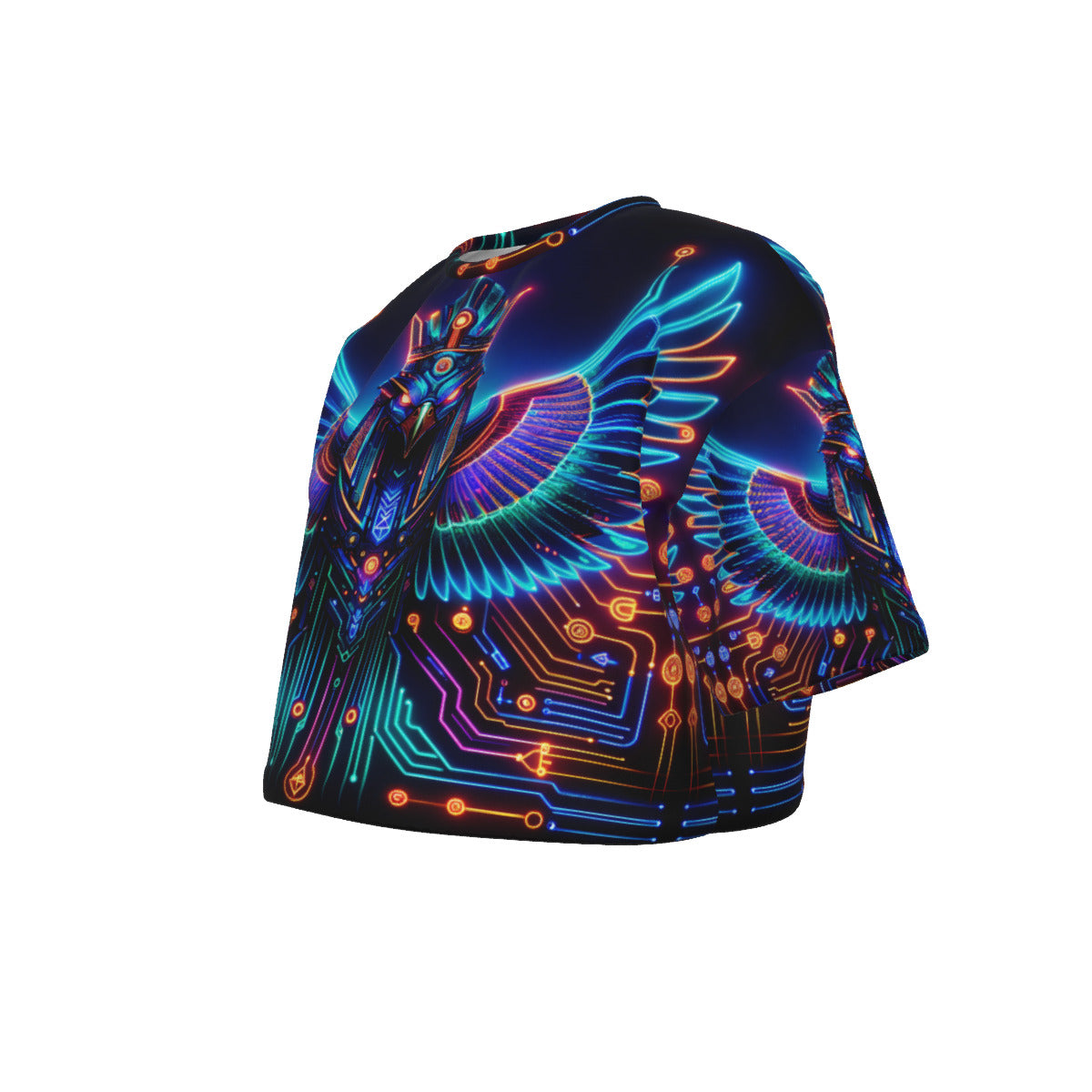 Egyptian Tech Horus Crop Top T-Shirt
