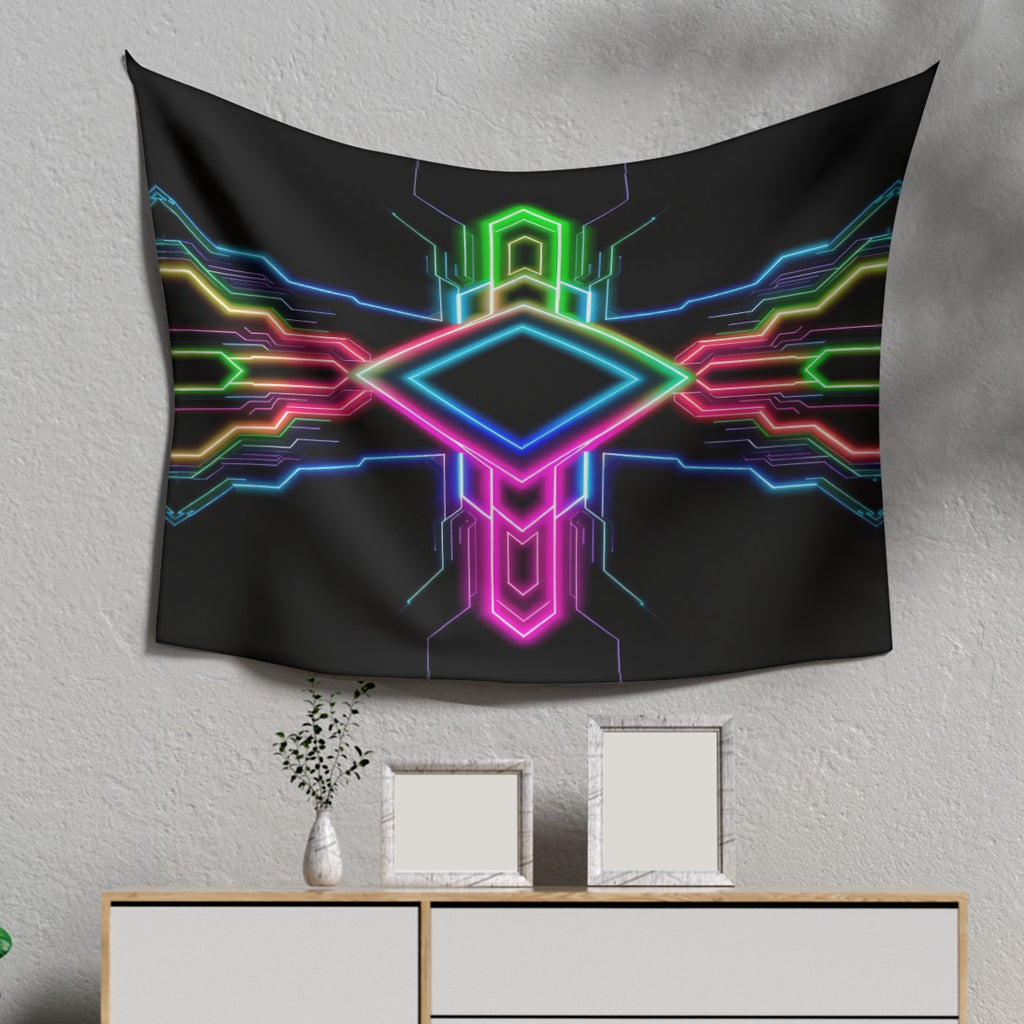 Neon Tech Tapestry by Bazaar Design Style
