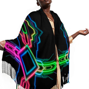 Neon Tech #1 Pashmina by Bazaar Design Style