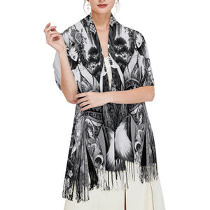 Anime Pin-up Girl Fox Pashmina by Bazaar Design Style