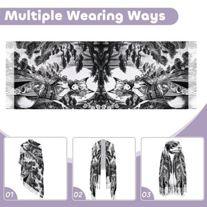 Anime Pin-up Girl Fox Pashmina by Bazaar Design Style