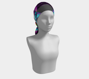 Neon Spirit Animal Tiger Long Shawl by Bazaar Design Style