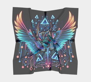 Egyptian Tech Sobek Square Shawl by Bazaar Design Style