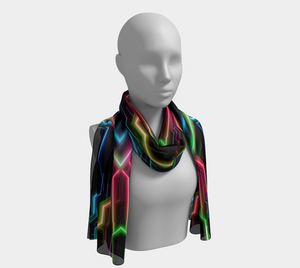 Neon Tech Long Shawl by Bazaar Design Style