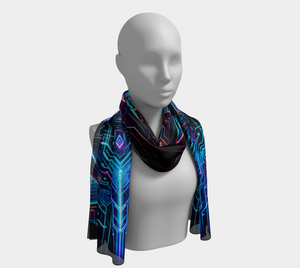 Egyptian Tech Anubis Long Shawl by Bazaar Design Style