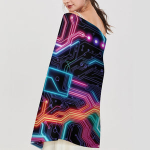 Neon Tech #2 Pashmina by Bazaar Design Style