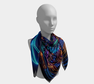 Egyptian Tech Horus Square Shawl by Bazaar Design Style