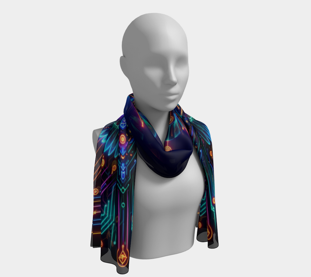Egyptian Tech Horus Long Shawl by Bazaar Design Style