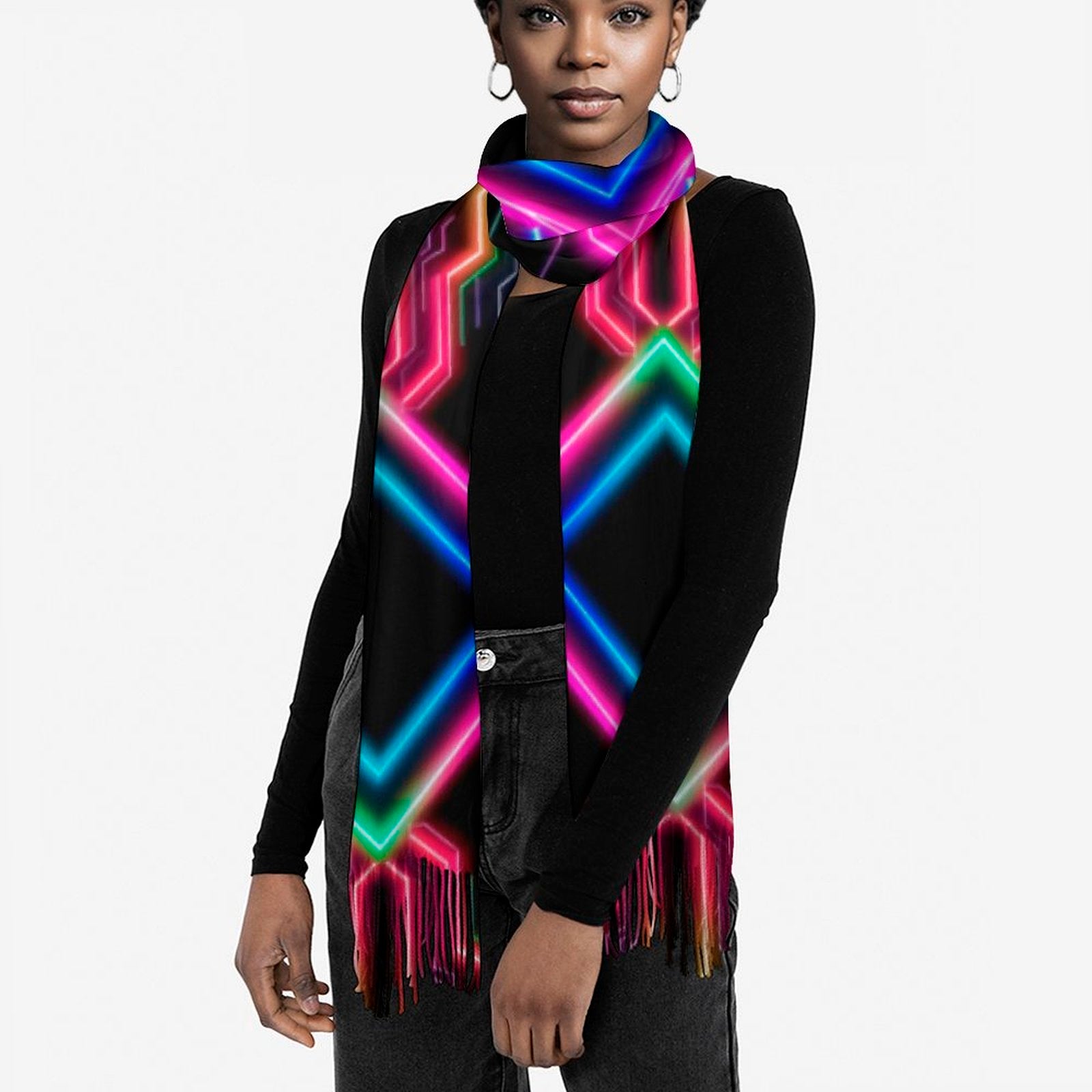 Neon Tech #1 Pashmina by Bazaar Design Style