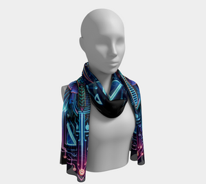 Egyptian Tech Sobek Long Shawl by Bazaar Design Style