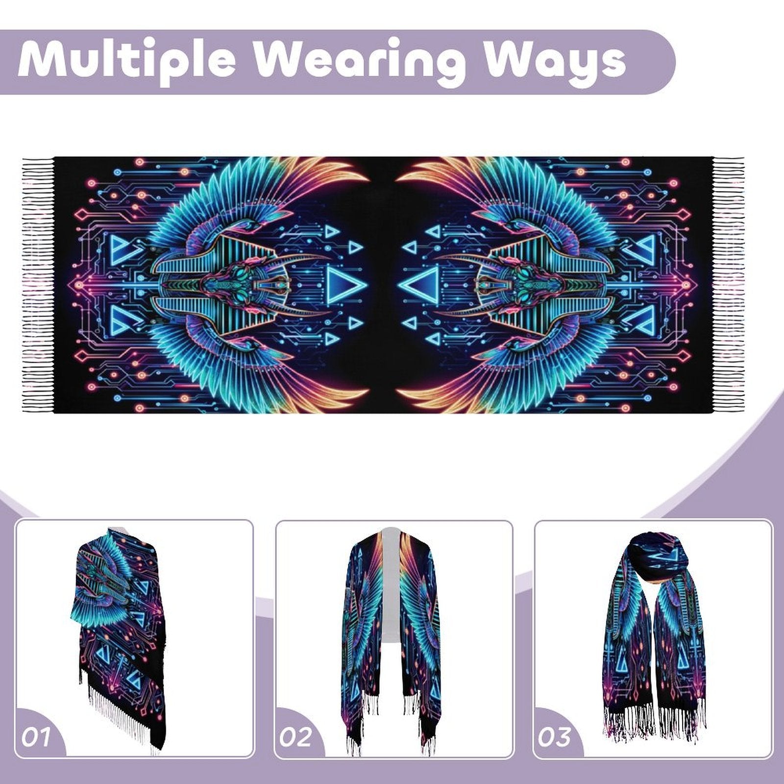 Egyptian Tech Sobek Pashmina by Bazaar Design Style