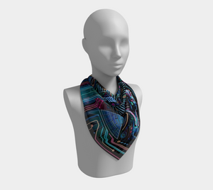 Egyptian Tech Bastet Square Shawl by Bazaar Design Style