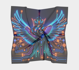 Egyptian Tech Horus Square Shawl by Bazaar Design Style