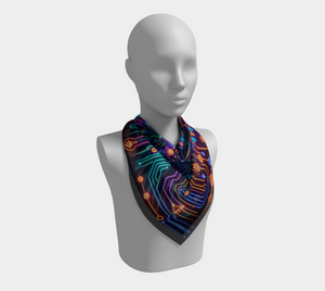Egyptian Tech Horus Square Shawl by Bazaar Design Style