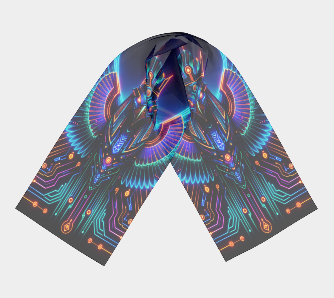 Egyptian Tech Horus Long Shawl by Bazaar Design Style