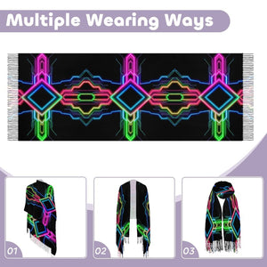 Neon Tech #1 Pashmina by Bazaar Design Style