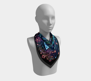 Egyptian Tech Sobek Square Shawl by Bazaar Design Style