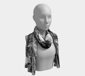 Anime Pin-up Girl Fox Long Shawl by Bazaar Design Style