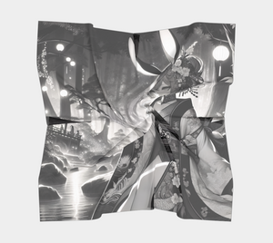 Anime Pin-Up Girl Bunny Square Shawl