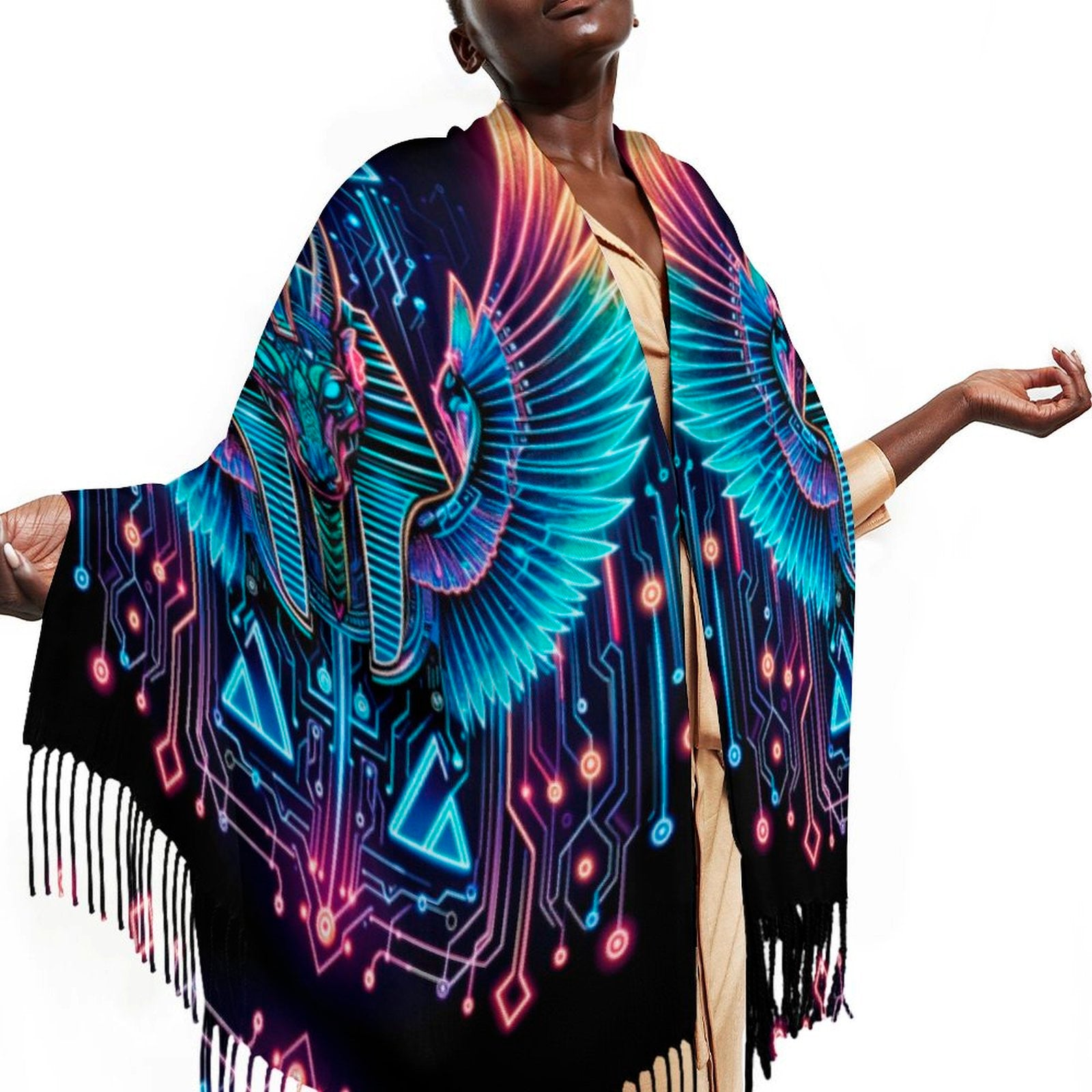 Egyptian Tech Sobek Pashmina by Bazaar Design Style