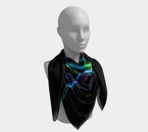 Neon Tech Square Shawl by Bazaar Design Style