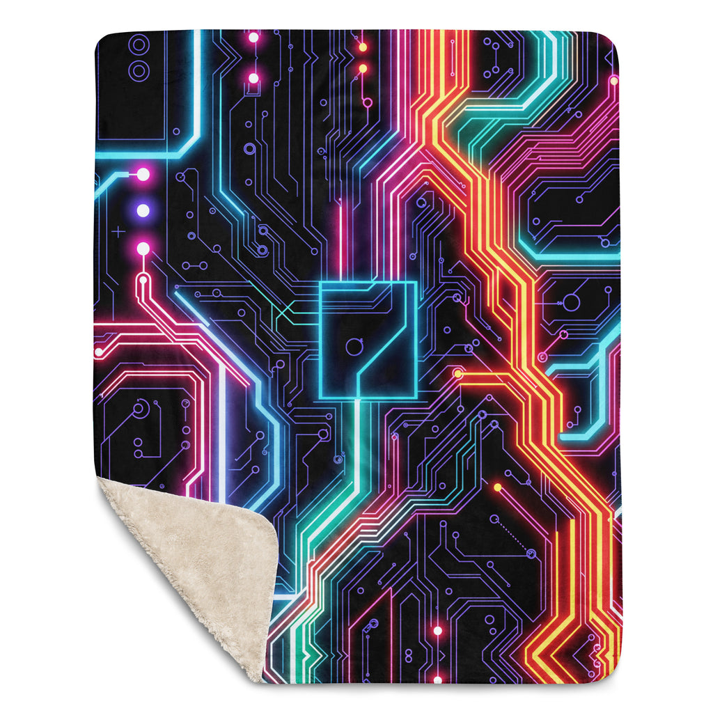 Neon Tech (BDS #2) Sherpa Blanket