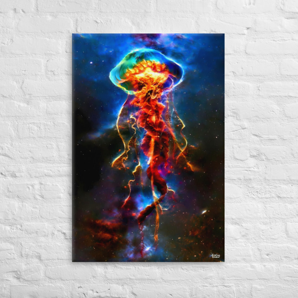 Nebula Jellyfish UV Canvas 24x36