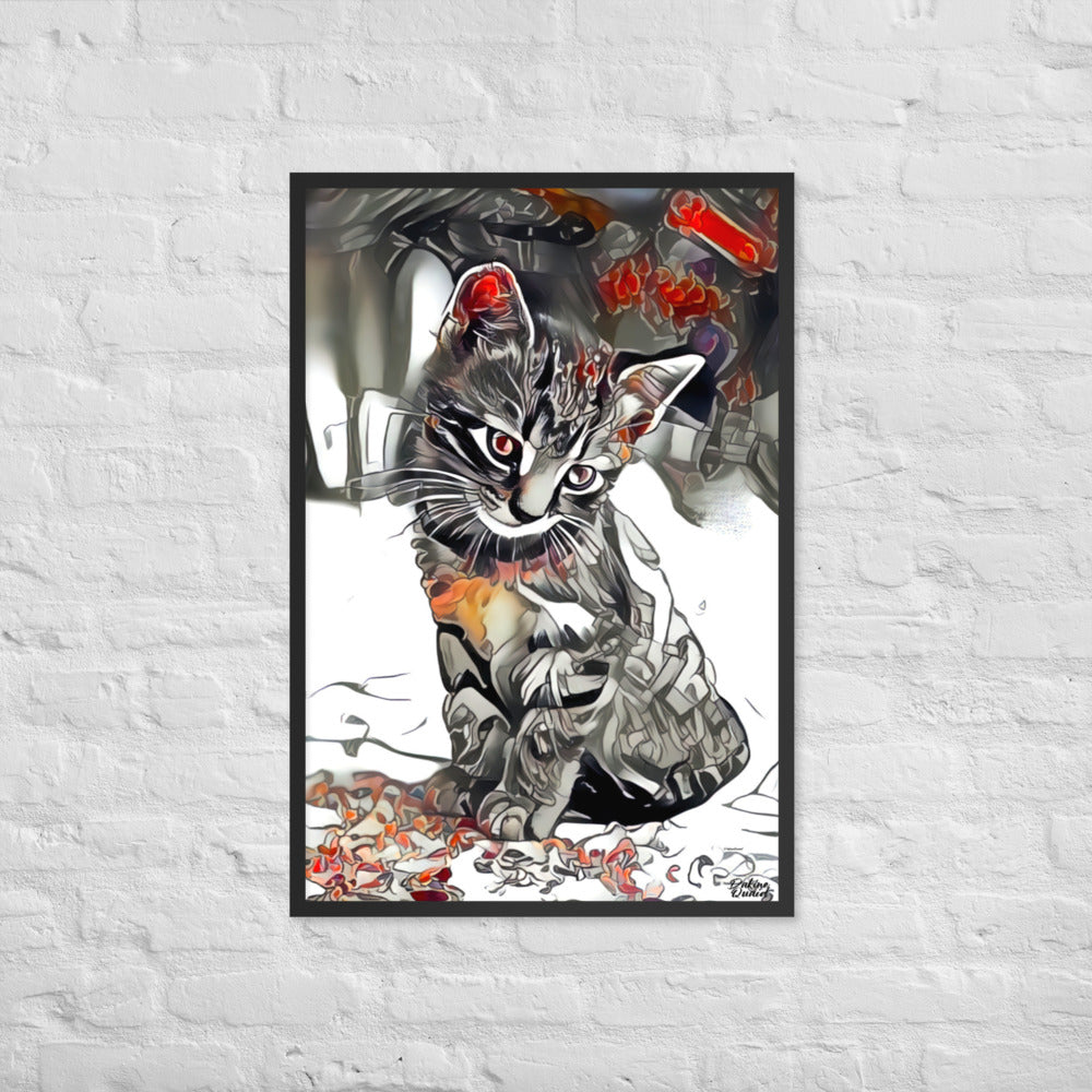 Geisha Kitty Framed Poster 24x36