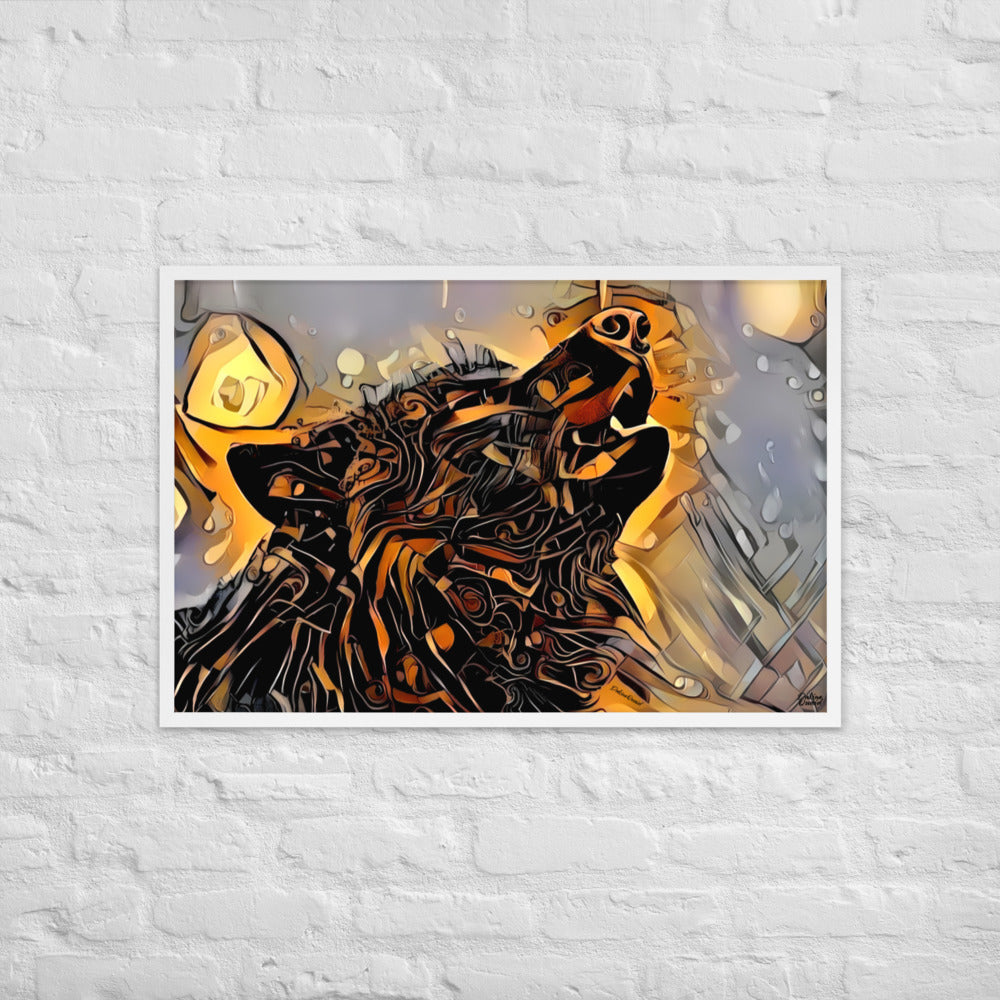 Shogun Wolf Framed Poster 24x36