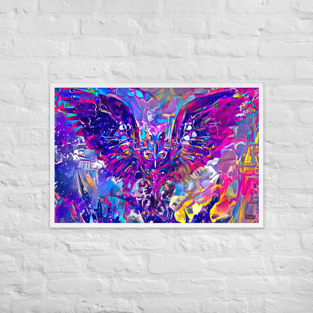 Night Owl UV Framed Poster 24x36