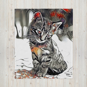 Geisha Kitty Throw Blanket 50x60